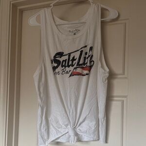 Salt Life Women's White Tank Top - Size XL